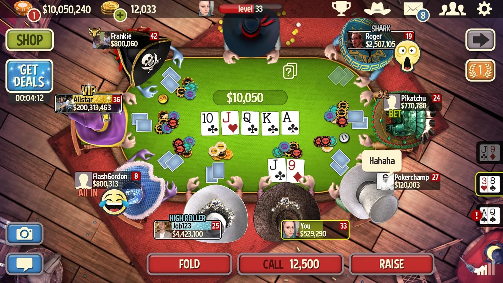 Card hands poker