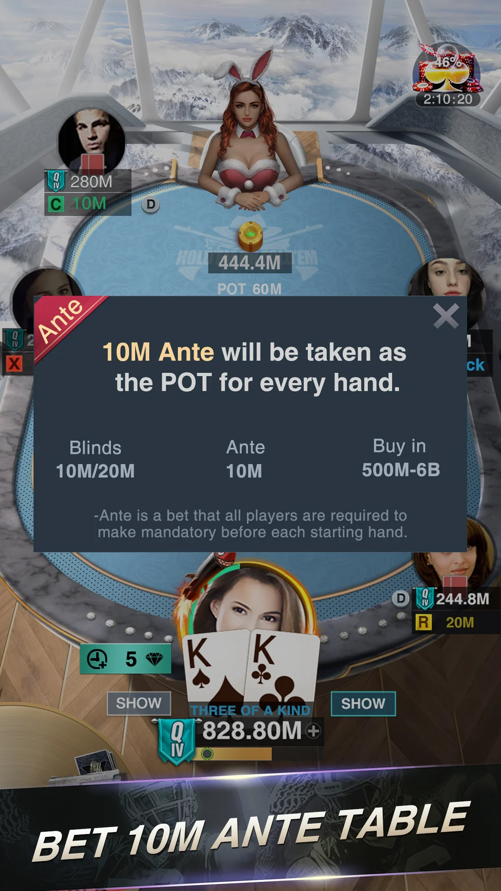 Final table poker