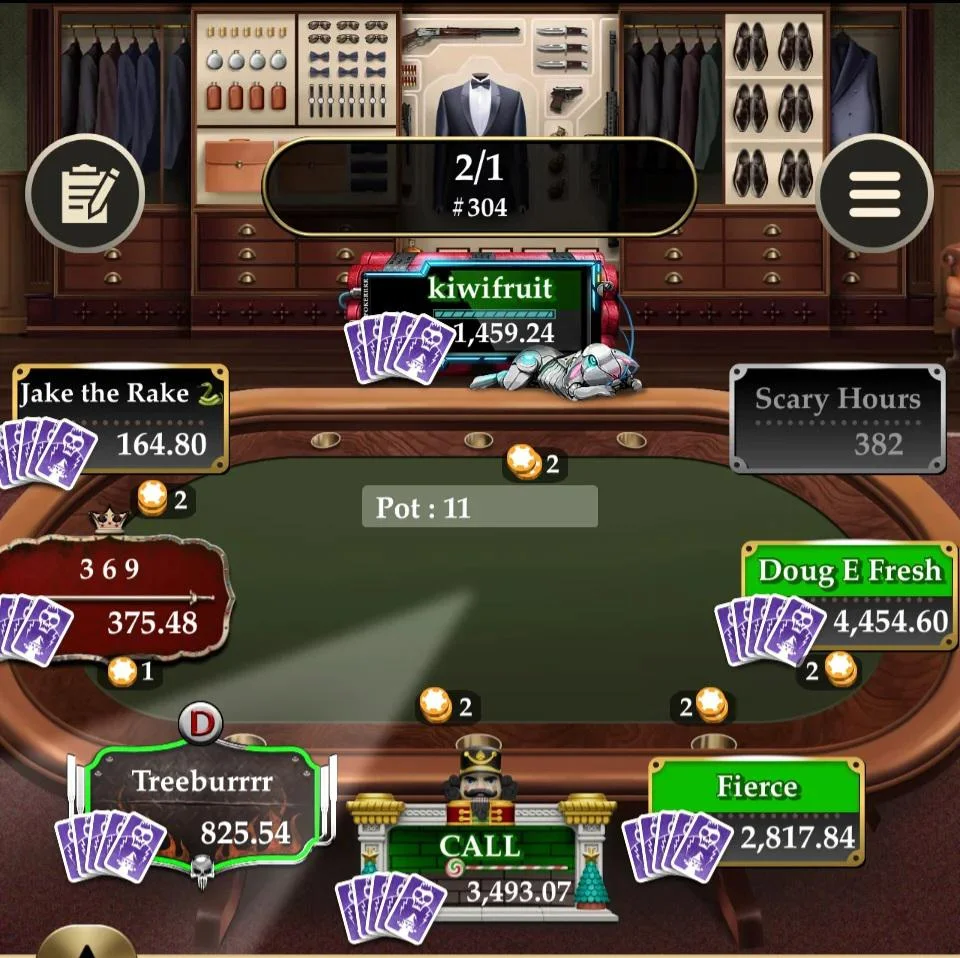 Positions in poker
